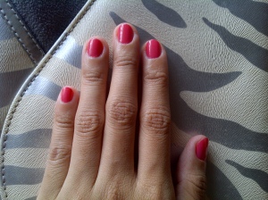 My pink nails!